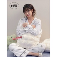 Little Rabbit Grocery Shop Japan Gelato pique Elegant Highland White Terrier Print Modal Home Shirt 