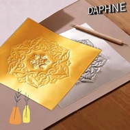 DAPHS Engraving Drawing paper, 70 micron Thick Gold Foil Aluminum Foil Art Paper, making DIY Handmad