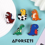 ENAMEL PIN 田RAINBOW DINO QUE BROOCH PIN / BROOCH / COUPLE PIN / AESTHETIC PIN / CUTE PIN / BUTTON PI