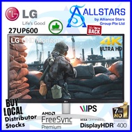 (ALLSTARS : We are Back / PROMO) LG 27UP600 / LG 27UP600-W 27 inch UHD IPS Monitor (Warranty 3years with LG SG)