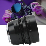 Manual Focus Cinema Lens  310 Degree Focusing Stroke 35mm T2.0 Soft Blurred Images for Digital Camer