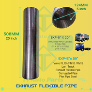 Paip Fleksibel Ekzos / Exhaust Flexible Pipe / Steel Corrugated Pipe (3 Inci x 20 Inci) FM10/ FM12/
