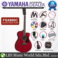 Yamaha FSX800C 40" Concert Solid Spruce Acoustic Electric Guitar With Pickup Ruby Red (FSX800)