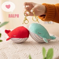 RALPH Animal Whale Small Pendant, Collection Fluffy Plush Whale Keychain, Cute Simulation Ins Soft W