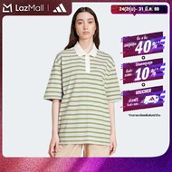 adidas Lifestyle 80s Oversized Stripe Polo Shirt Women Multicolor JC6163
