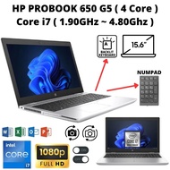 GAMING HP PROBOOK 650 G5 I7-8TH 4 CORE FULL HD 15.6INCH BACKLIGHT WINDOW 11 GAMING LAPTOP
