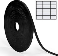 Thaibear Black Magnetic Tape Roll Thin Strips, 1Roll 0.24 Inch x 50 Feet, Flexible Magnet Decorative