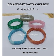 Square Amazonite Stone Bracelet - Kalimantan Accessories Stone Bracelet