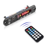 Wireless Bluetooth 5.0 MP3 Music Player Decoder Board DC 5V 12V Color Screen Decoding Module USB TF FM Radio Car Kit With Remote Control