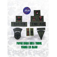 PAPAN NAMA PDL TNI/BORDIR ATRIBUT/BORDIR PAPAN NAMA PDL TNI/BORDIR PAPAN NAMA PERKERAS/BORDIR PAPAN 