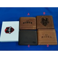 Men's Leather Wallet with Box /RUSH RIDER /Genuine Leather Wallet/ DOMPET LELAKI