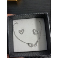 ⭐DENNI Diamond Love Earrings & Necklace set