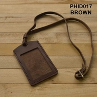 ID card wallet model brown genuine leatherTALI ID card holder ID card wallet