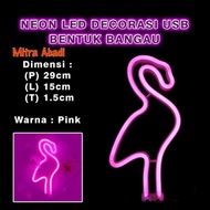 LED Neon Light USB Crane Decorative Light DC 5V