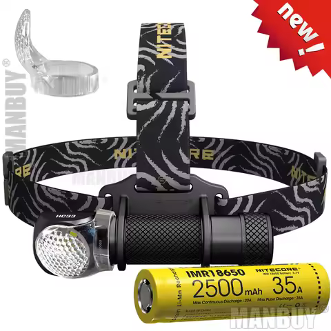 Sale Nitecore HC33 1800 Lumen Headlamp with 3500mAh 8A 18650 Rechargeable Battery Headlight Waterpro