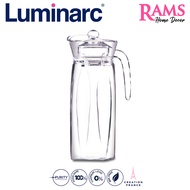 Luminarc 1300ML Flame Glass Water Jug with Lid / High Quality Glass Material Jug / Everyday Drinkwar