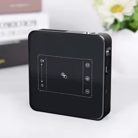 WZATCO D13 Built-in Battery Android Smart 32GB Mini Pocket Projector 4K Pico DLP LED WIFI Mobile Out
