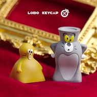 mechanical keyboard wireless keyboard keyboard wireless Cat and Mouse Cute Funny Unique Keycap Singl