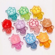 夜光乌龟对对碰小乌龟盲盒发光迷你拆盲袋惊喜玩具摆件可爱礼物Luminous turtles collide with small turtles in blind boxes, making them