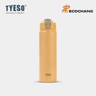 ❣TYESO CRAYON ขวดน้ำสแตนเลส 304 ทรงกระบอก ขนาด 600750 ML. มีหลอดดูด❈