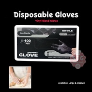 Disposable Gloves Vinyl Gloves Blend Nitrile Gloves