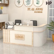 Shop Reception Counter Semicircle Corner Cash Register Simple Consultation Bar Company Corner Front 