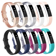 Smart Watch Wristband Suitable For Fitbit Alta HR/Fitbit Compatible Safety Metal Buckle Silicone Strap
