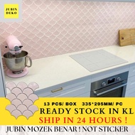 [MOZEK BENAR] FISHSCALE MOSAIC TILES/JUBIN DINDING/CERAMIC TILES/JUBIN CANTIK/JUBIN DAPUR/JUBIN BILI