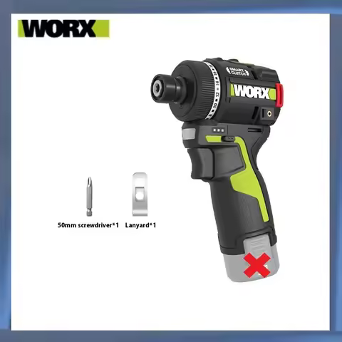 WORX WU139 Cordless Screwdriver Dual Speed 50Nm 12v Univeral Green 12V Battery Pack(Without battery