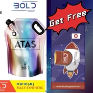 BOLD ATAS 0w30 4L (OSP + PAO)Top Grade SP Fully Synthetic Engine Oil Car Lubricant 0w30 Honda Toyota