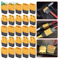 [Home]-XT60H Connectors 30A/60A Peak 500V DC Low Resistance, Gold-Plated Copper PA Insulation for RC