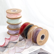 FT - Wave Chiffon Ribbon 4cm WidePOLOS/ 4cm Gift Ribbon Korean Style Bouquet Decorative Ribbon