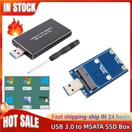 Mini SSD MSATA To USB 3.0 Hard Drive Case 6Gbps SSD Converter Adapter Enclosure ไร้สาย PCI-E สำหรับ30*30/50 MSATA SSD