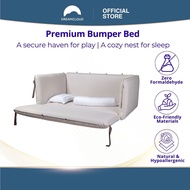 DreamCloud Premium Bumper Bed | Montessori Kids Floor Bed | Soft Safety Bed for Toddlers