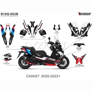 Suitable for BMW C400GT Motorcycle Body Latte Print Decal Sticker Film Waterproof Sunscreen Modifica