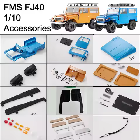 FMS Rc Car Original Accessories For 1 10 Toyota FJ40 Rc Crawler Body Shell Door Rearview Mirror Wipe