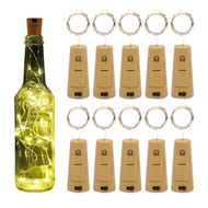 solar lamp lampu kelip kelip solar LED Wine Bottle Stopper String Light Christmas Copper Wire Lanter