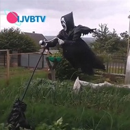 IJVBTV Halloween Decorations ที่น่ากลัว Ghostface เสียงกรี๊ด ลานสนามสนาม เสื้อคลุมผี Grim Reaper Spe