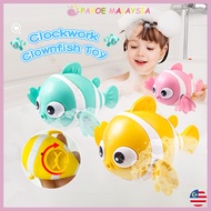 Payoe Clown Fish Baby Bath Toys Wind-up Rocking Fish Swimming Toys For Kids Clown Fish Clockwork Boy