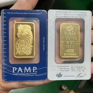 high-quality free shipping PAMP 2.5g  1oz 31g 50g  Sealed packing gift Copper Gold Bar 24k Gold Plat