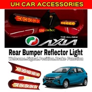 PERODUA AXIA 2023 2024 REAR BUMPER LED REFLECTOR LIGHT LAMP LIGHTS LED DRL
