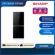 SHARP SJF489GK SJF489GW 480L 4 Door Avance Refrigerator / Fridge (New Model)