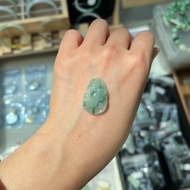 冰種 天然翡翠 緬甸 A玉 玉鐲 • 冰種飄花綠如意吊墜