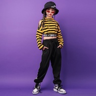Dance Outfit Yellow And Black Striped Shirt + Pants