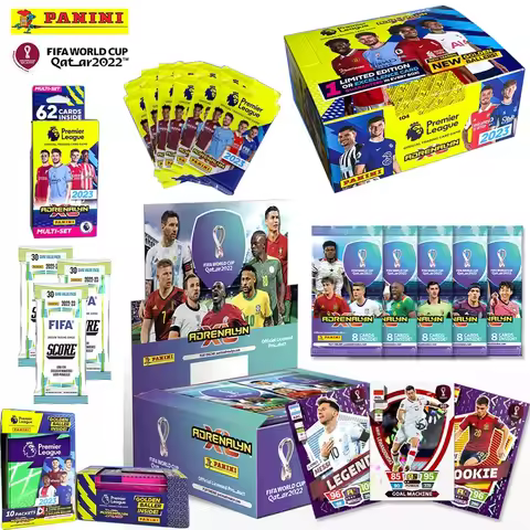 2022 Panini Qatar World Cup Messi Ronaldo Football Star Rare Collection Card Christmas Birthday Gift