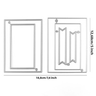 Khuôn Cắt Hình Chữ Nhật Hình Vuông Ngày Lễ Tình Nhân Dành Cho Thiệp A2 Khuôn Kim Loại Cắt Hình Làm A