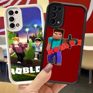 XI113 Roblox Case for OPPO Reno F19s 5 4 F19 A92 A95 A72 Find X3 6 A52 Lite 5G Black White