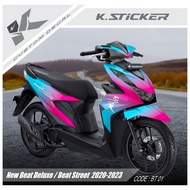 Decal Striping Sticker BEAT Full Bodydeluxe Code 021