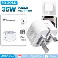 35W USB C Fast Charger for 16/15/14/13/12 PD 20W Type C Power Adapter With USB C Data Cable Quick Ch