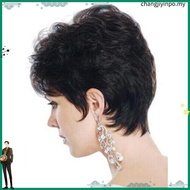 🔥🔥【Rambut Palsu Perempuan/Rambut Palsu】Women Synthetic Mixed Blonde Brown Short Wigs Natural Hair Cr